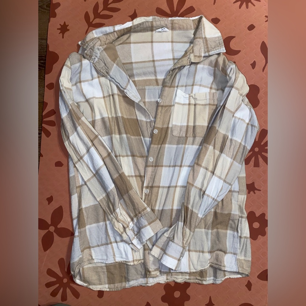 Cotton On Cream and White Flannel